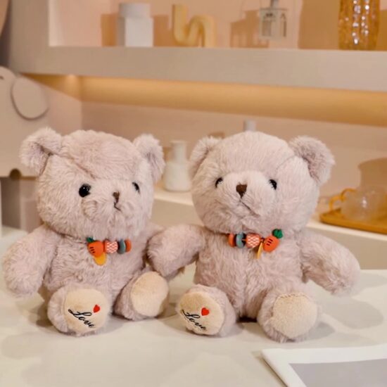 Romantic Sitting Teddy Bear Plush Toy – TikTok Style Stuffed Bear Pillow for Gifts