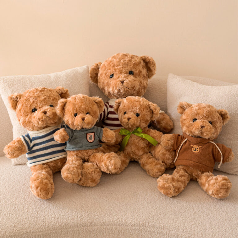 Rose teddy bear plush toy with cake design for Valentine's Day and romantic gifts