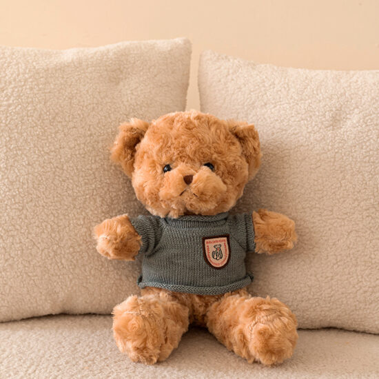 Rose teddy bear plush toy with cake design for Valentine's Day and romantic gifts