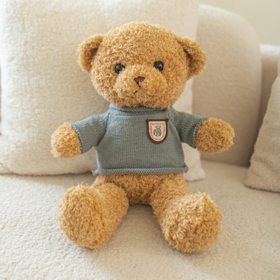 Rose teddy bear plush toy with cake design for Valentine's Day and romantic gifts
