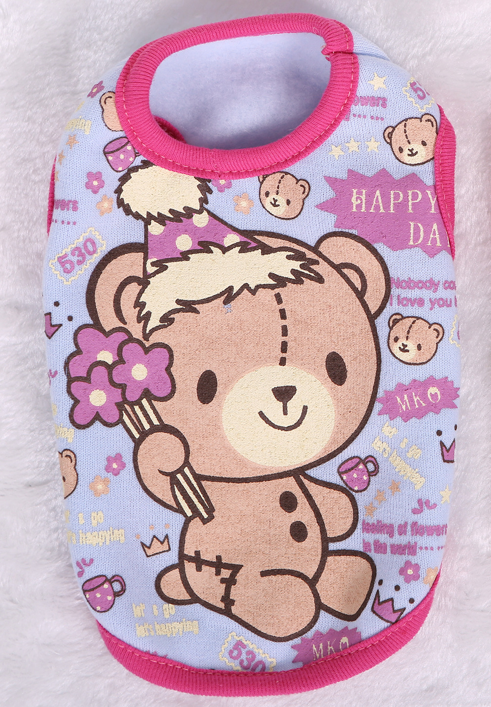 Plush winter vest for small dogs and kittens
