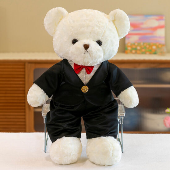 Wedding Teddy Bear Couple Plush Dolls for Gifts
