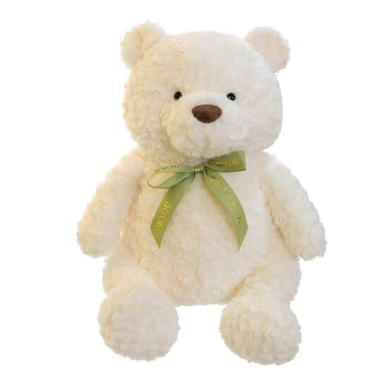 Medium size cartoon teddy bear plush toy for kids' birthday gift

