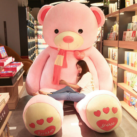Cute Love Heart Teddy Bear Plush Toy – Dressed Stuffed Doll Gift for Girlfriend