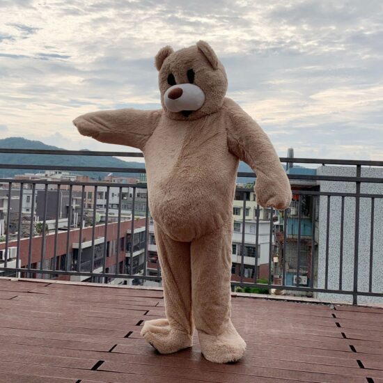 Giant Teddy Bear Mascot Costume – Plush Walking & Dancing Suit for Events