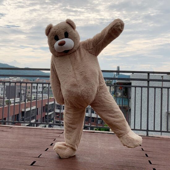 Giant Teddy Bear Mascot Costume – Plush Walking & Dancing Suit for Events