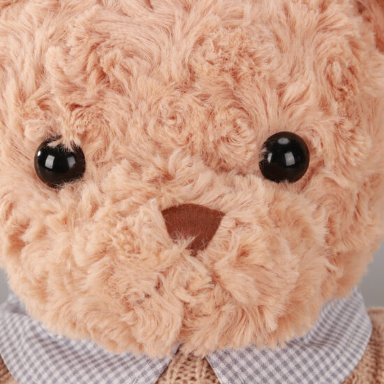 Shirt Collar Teddy Bear Plush Toy – Cute Stuffed Bear with Sweater for Wholesale