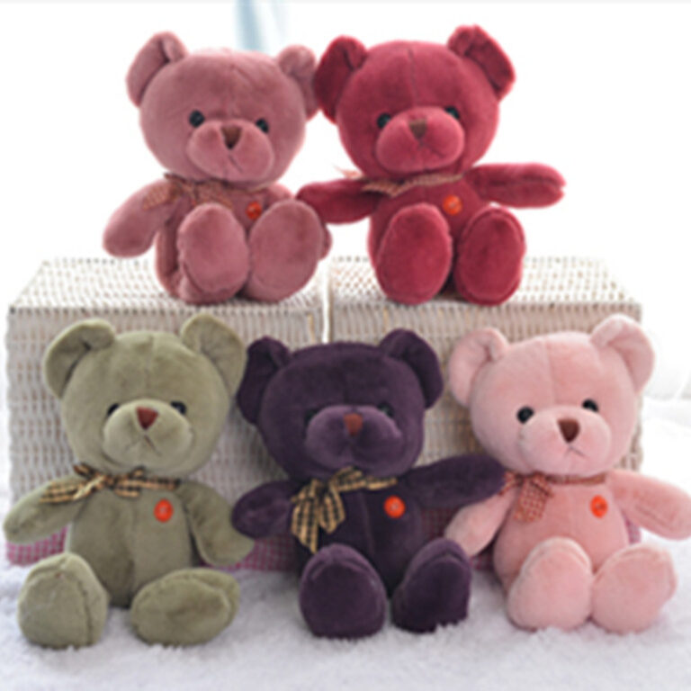 Small Sitting Teddy Bear Plush Toy for Company Gifts and Girls' Presents