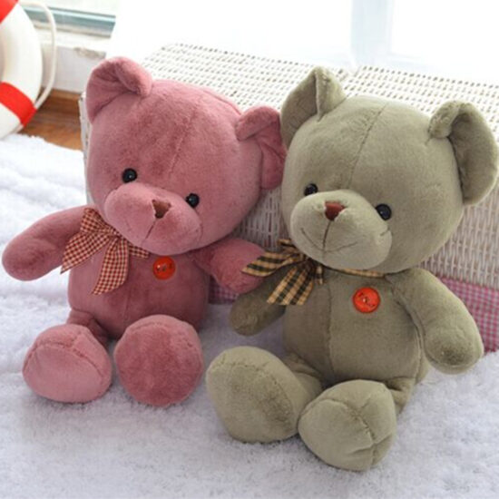 Small Sitting Teddy Bear Plush Toy for Company Gifts and Girls' Presents