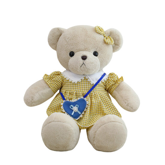  Cute dressed teddy bear plush toy soft doll pillow gift